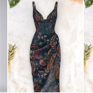 Halley Draped Midi Dress